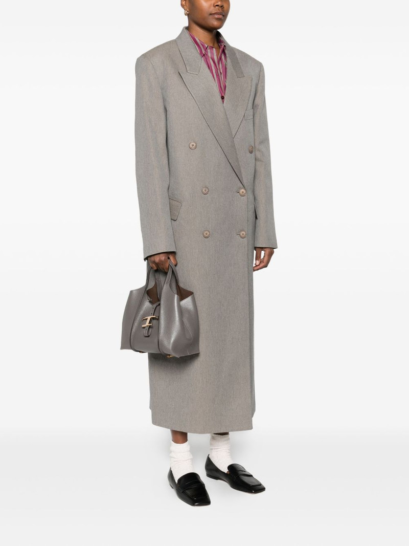 Tod's small Timeless T-buckle leather tote bag outlook