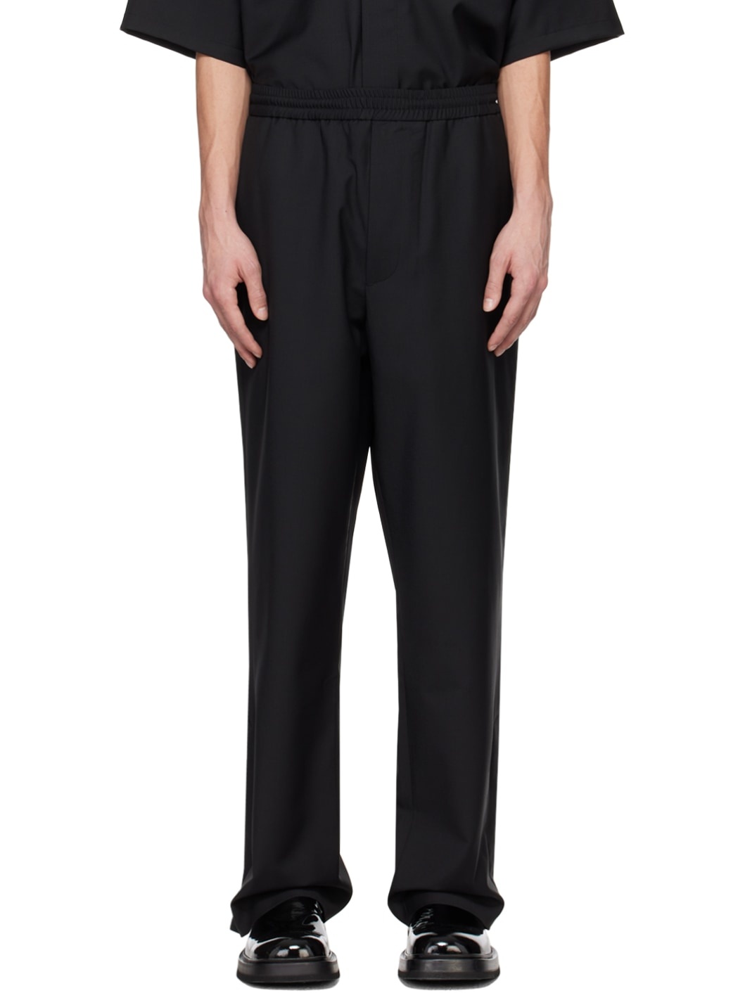 定価5万円 LOWNN STRAIGHT TROUSERS Lownn Long Straight Pant, Black – Glasswing