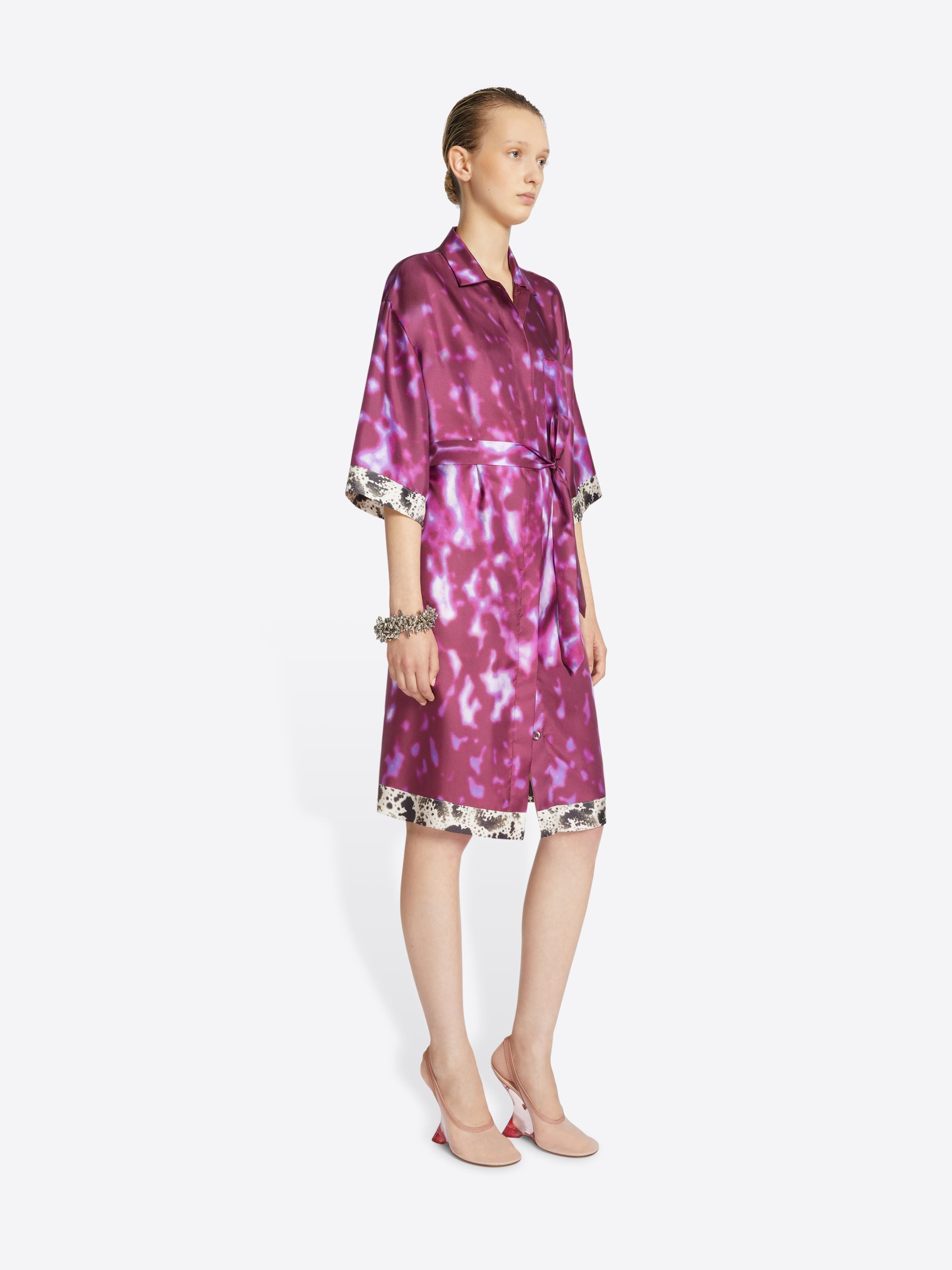 SILK SHIRT DRESS - 3