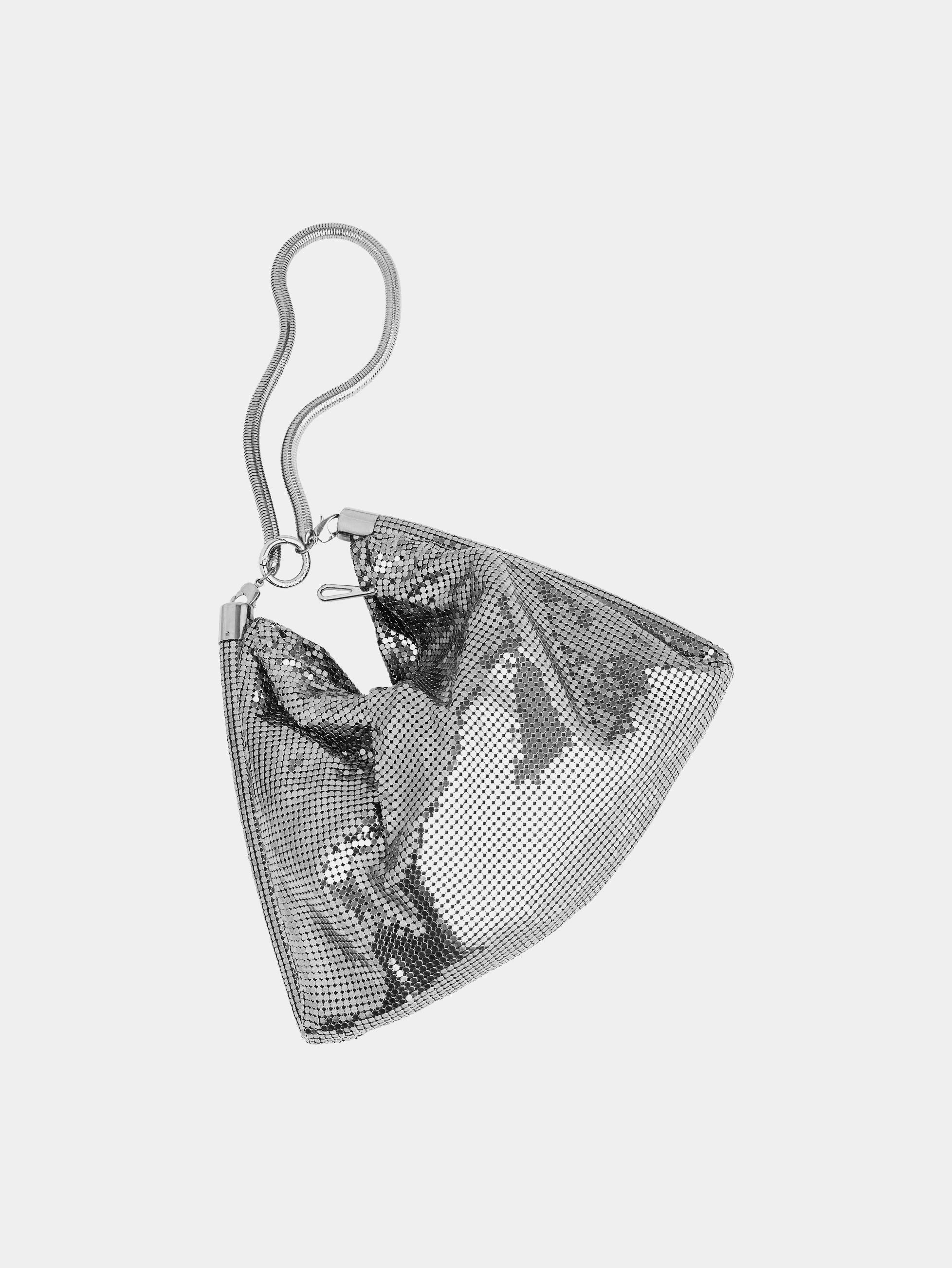 SILVER CHAINMAIL POCKET BAG - 7