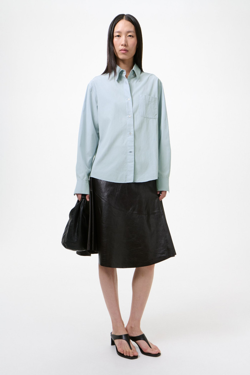 Our Legacy Forever Shirt Powder Blue Liquid Poplin outlook