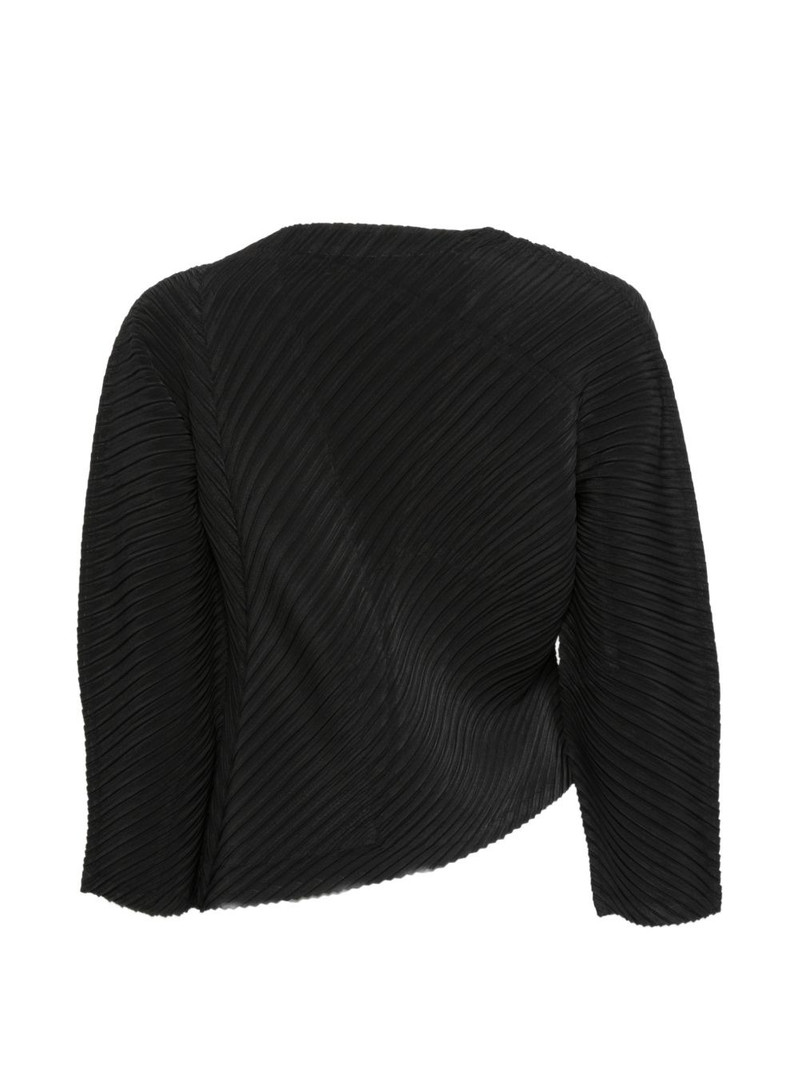 ISSEY MIYAKE button pleated blouse outlook