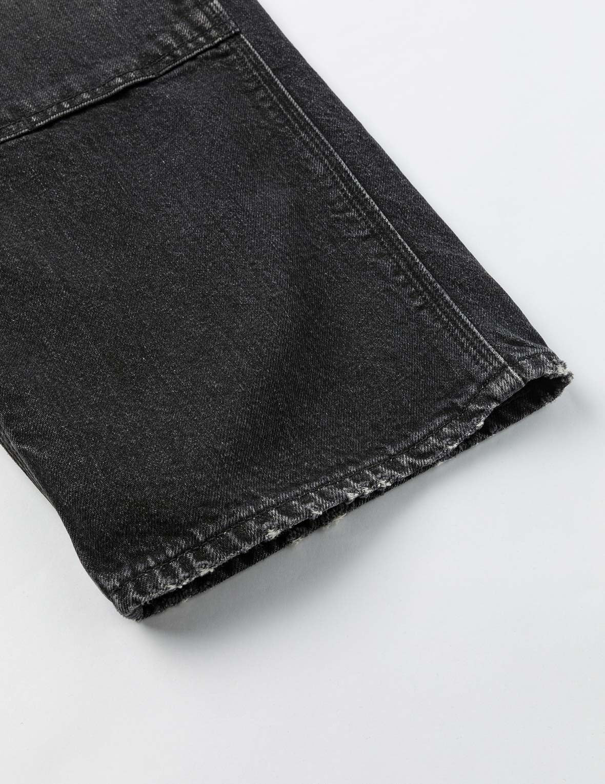 Washed Seagull Print Regular Fit Painter Jeans - 16