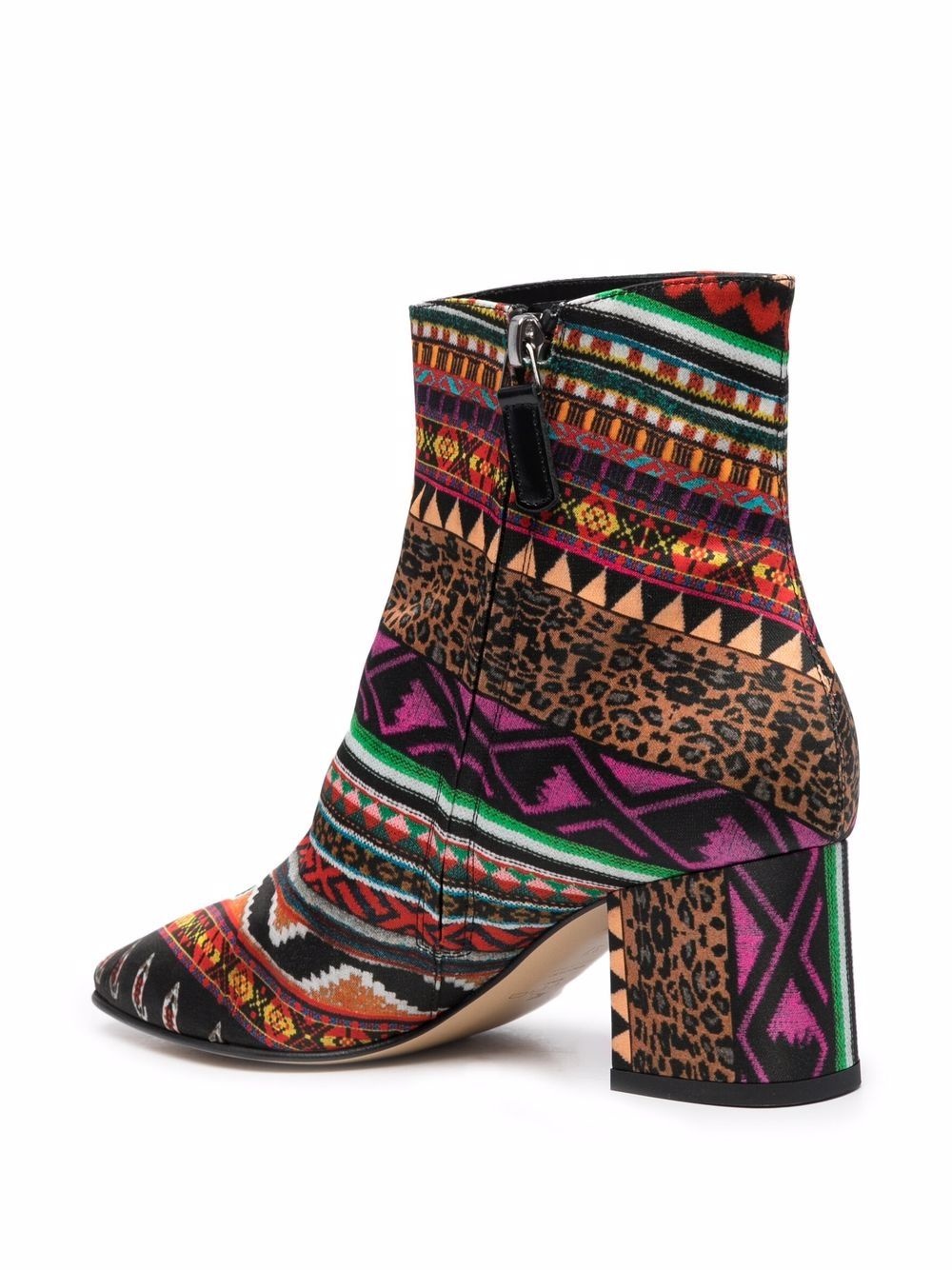 geometric stripe 60mm ankle boots - 3