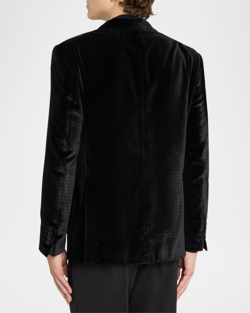 Men's Houndstooth Velvet Dinner Jacket 3