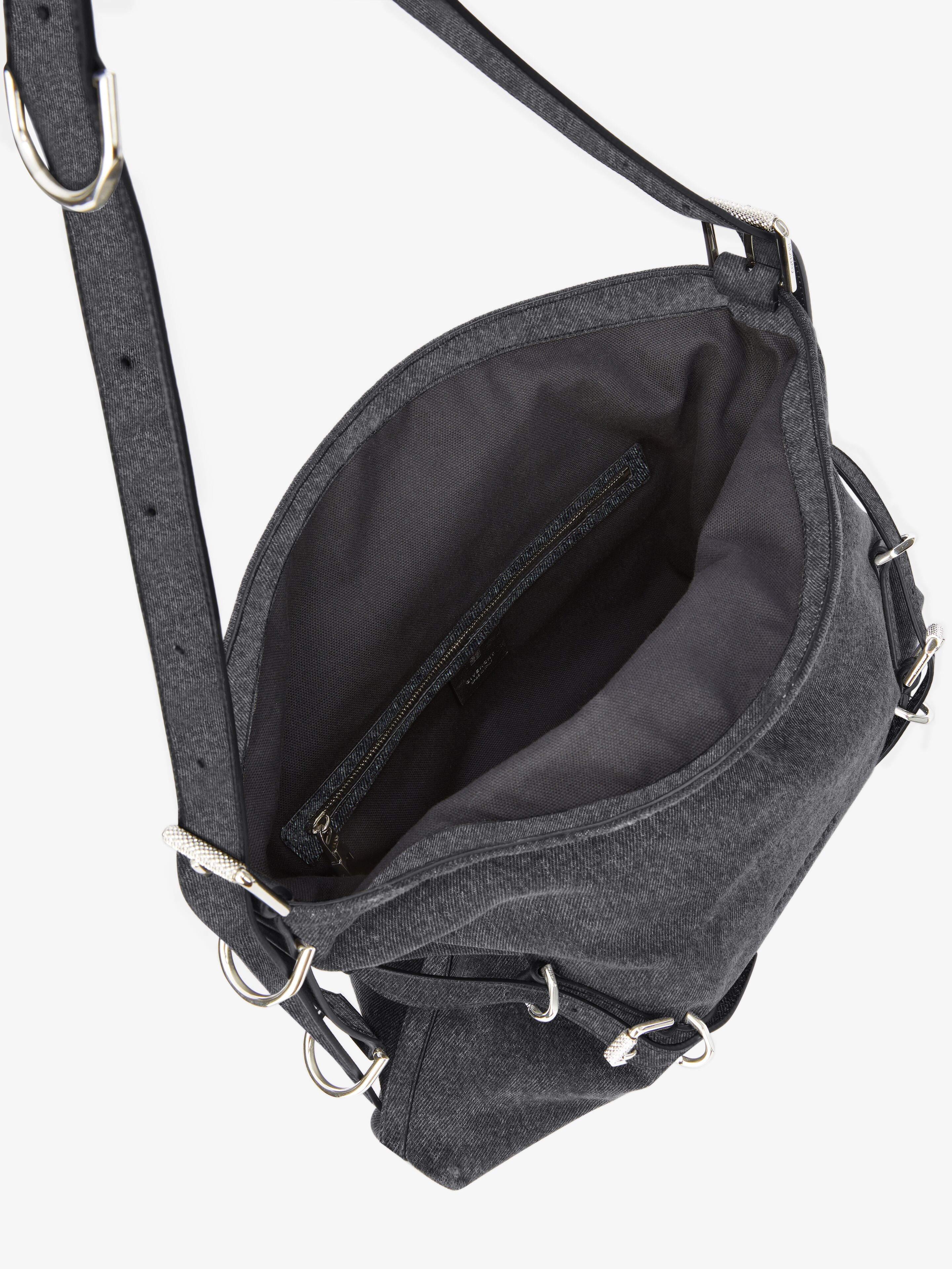 MEDIUM VOYOU BAG IN DENIM - 6