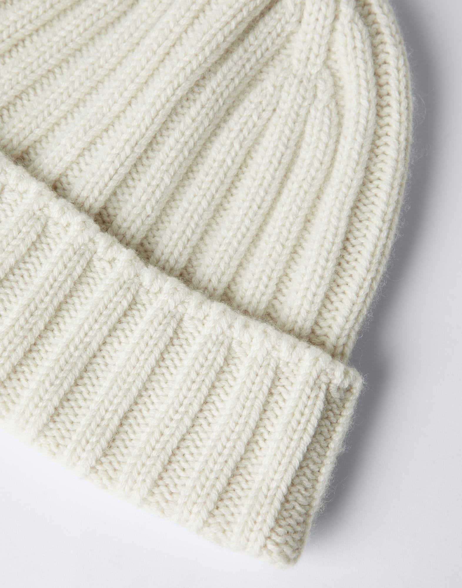 Ribbed cashmere chiné beanie - 2