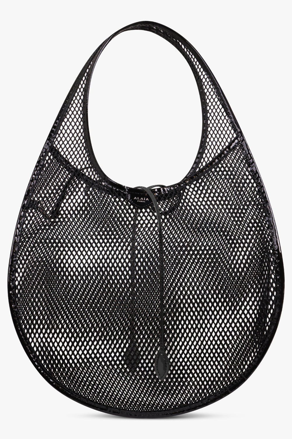 ONE PIECE MEDIUM FISHNET MESH HOBO BAG | BLACK - 1