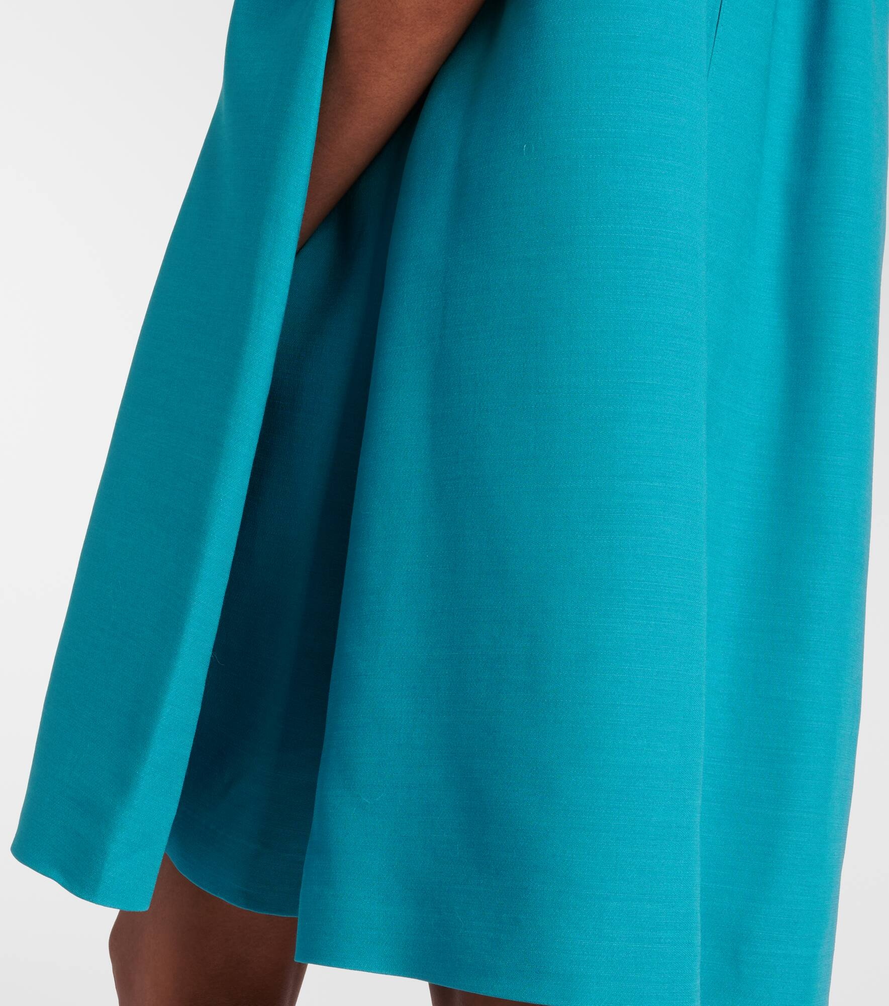 Wool and silk embellished cocktail dress - 5