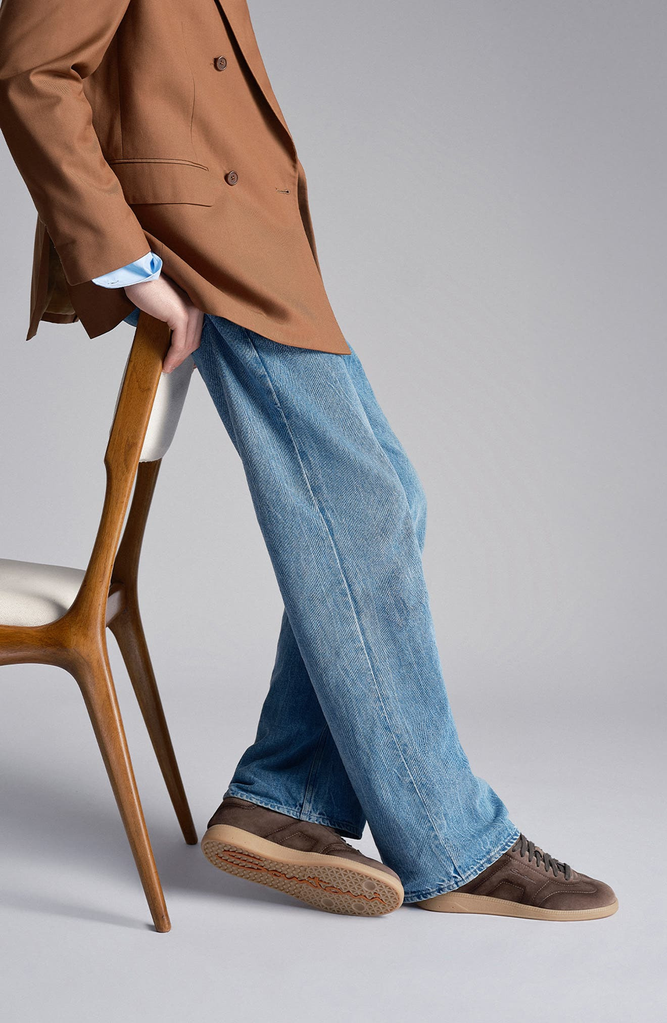 Santoni Oly Cube Sneaker in Brown at Nordstrom - 7