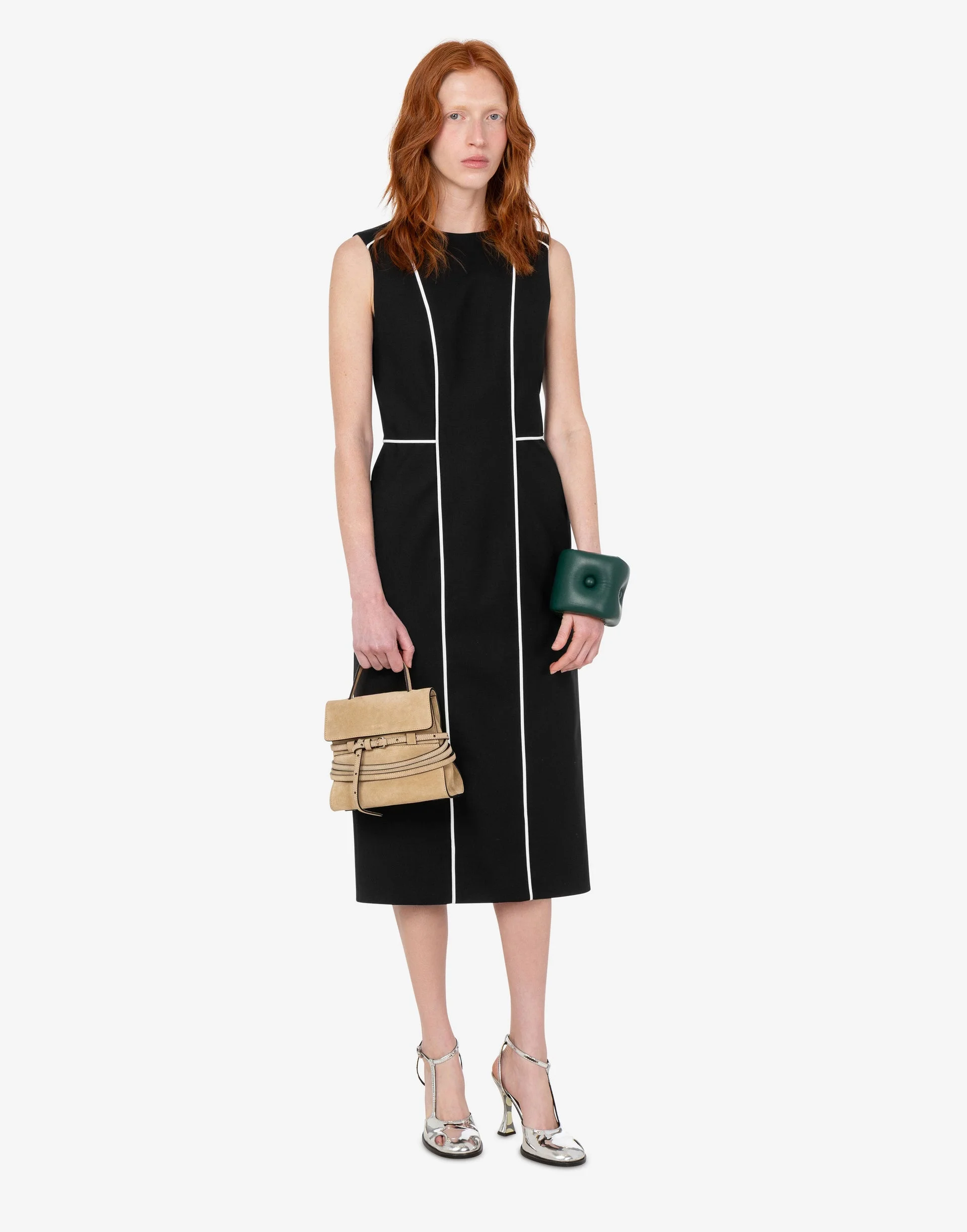 STRETCH WOOL DRESS - 1