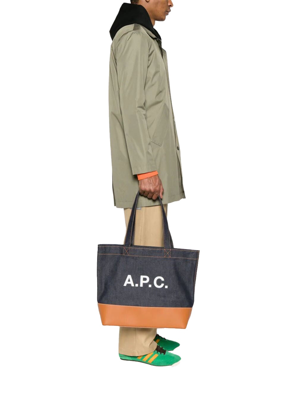 A.P.C. Axel Caramel Tote Bag | wokstore | REVERSIBLE