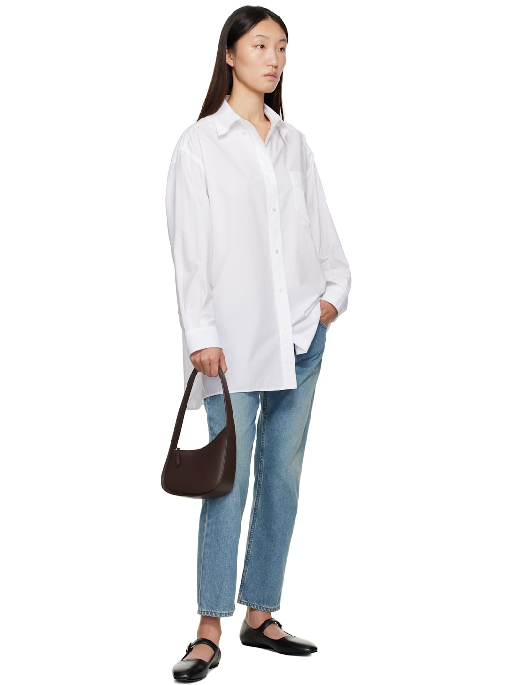 Brown Half Moon Bag - 4