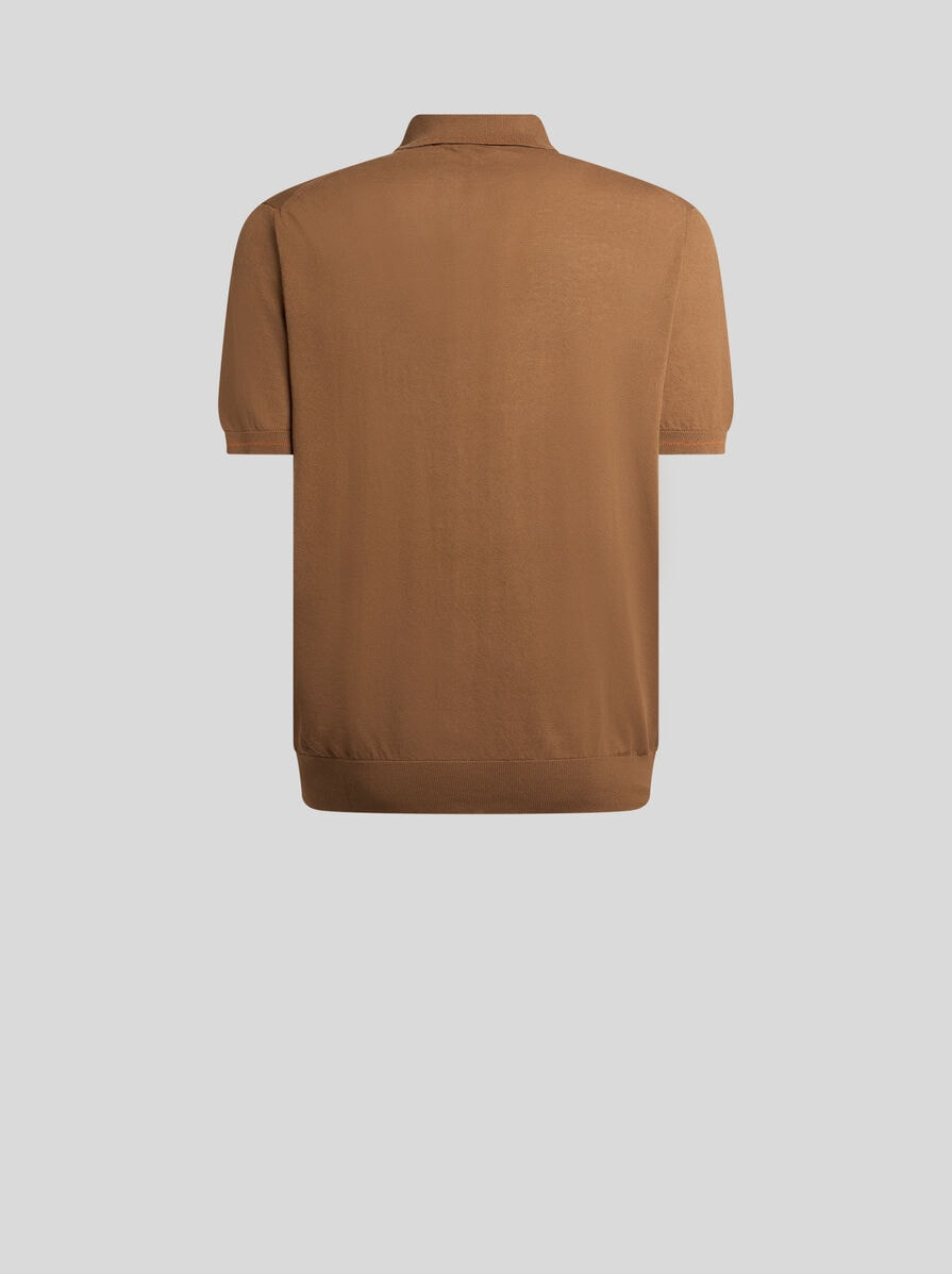 COTTON POLO SHIRT WITH PEGASO - 5