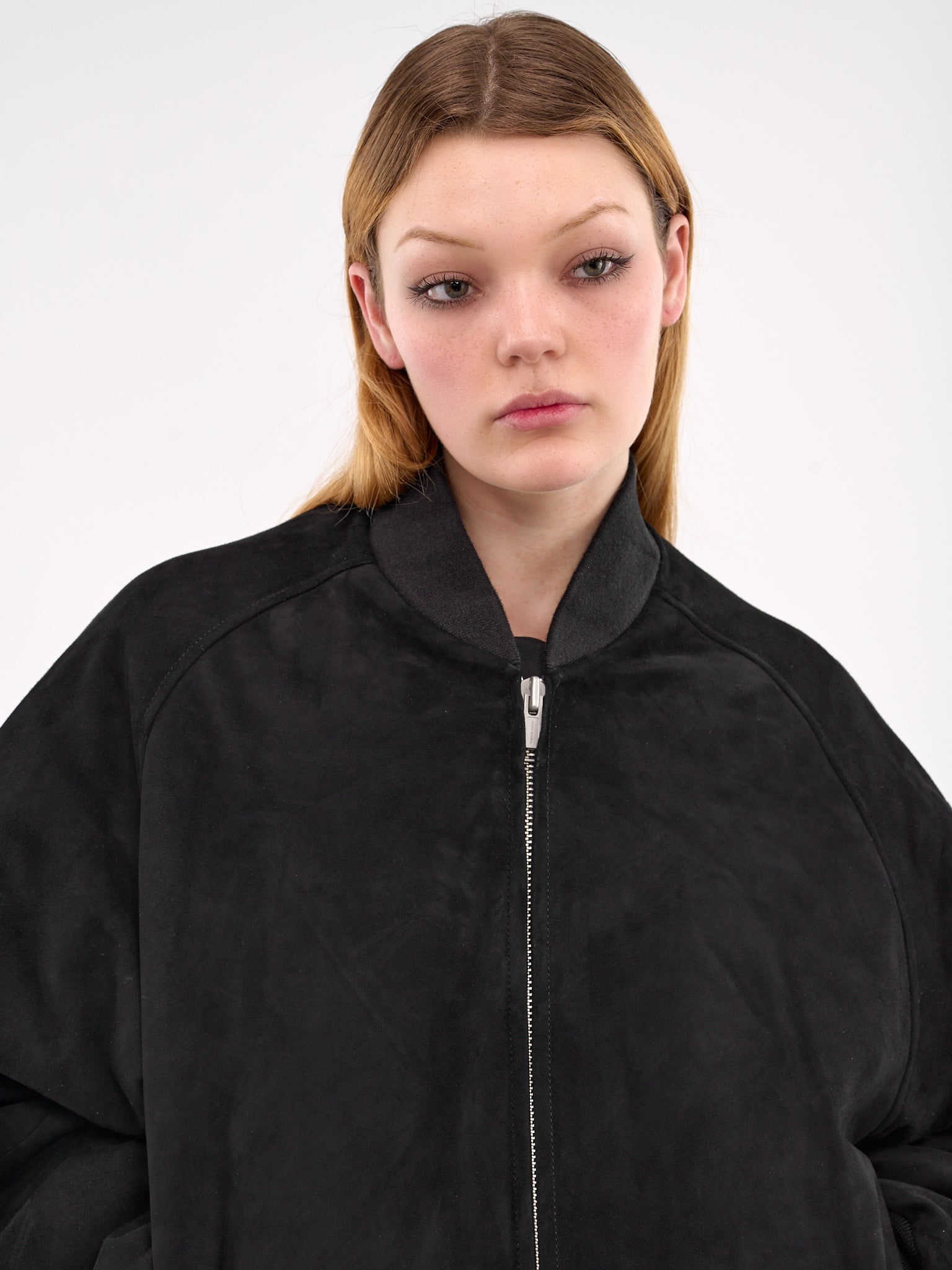 Suede Raglan Bomber Jacket - 4