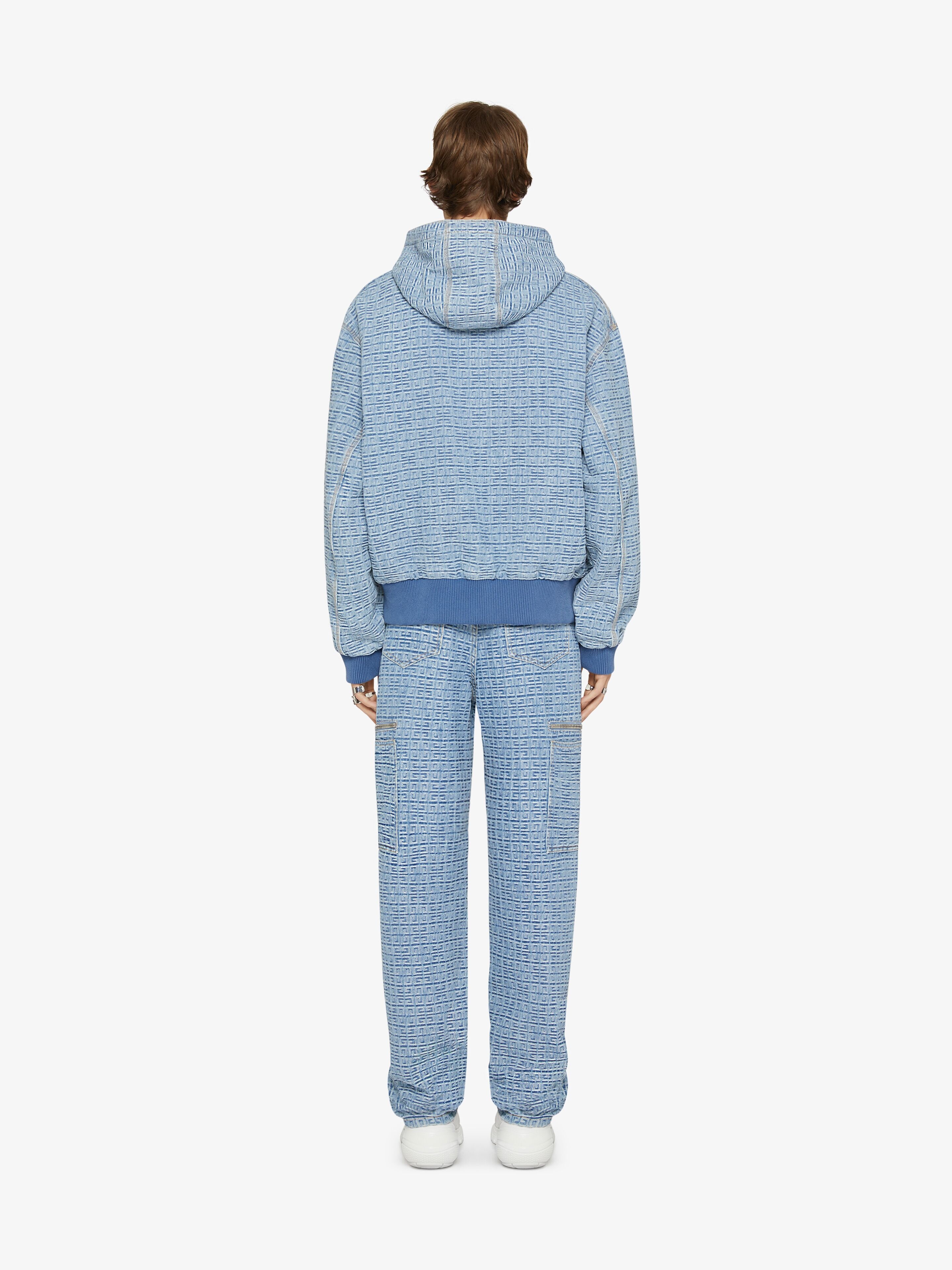 HOODIE IN 4G DENIM - 4