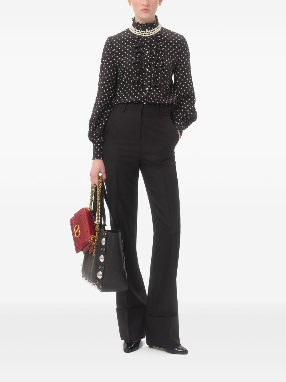 polka-dot print shirt - 2