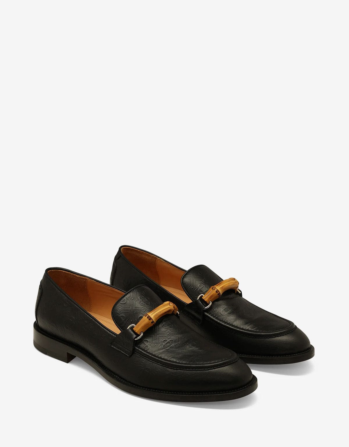 Casablanca Black Embossed Leather Loafer - 1