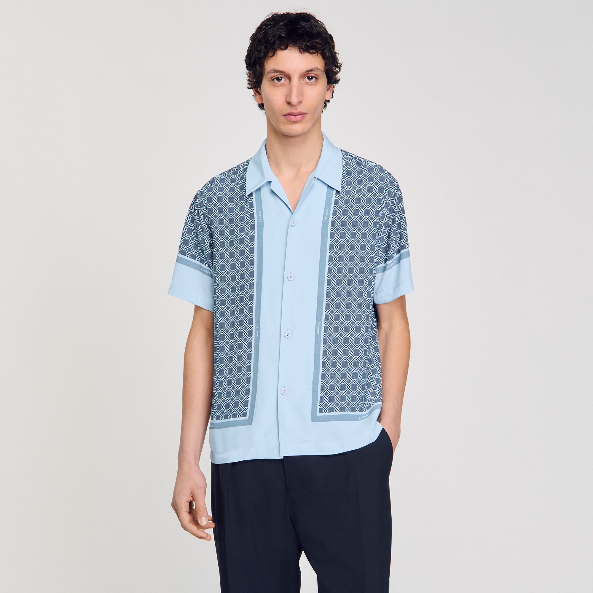 SHORT-SLEEVED PATTERNED SHIRT - 4
