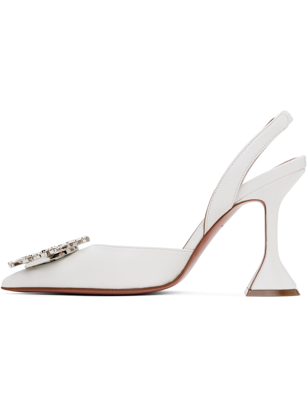 White Begum Sling Heels - 3