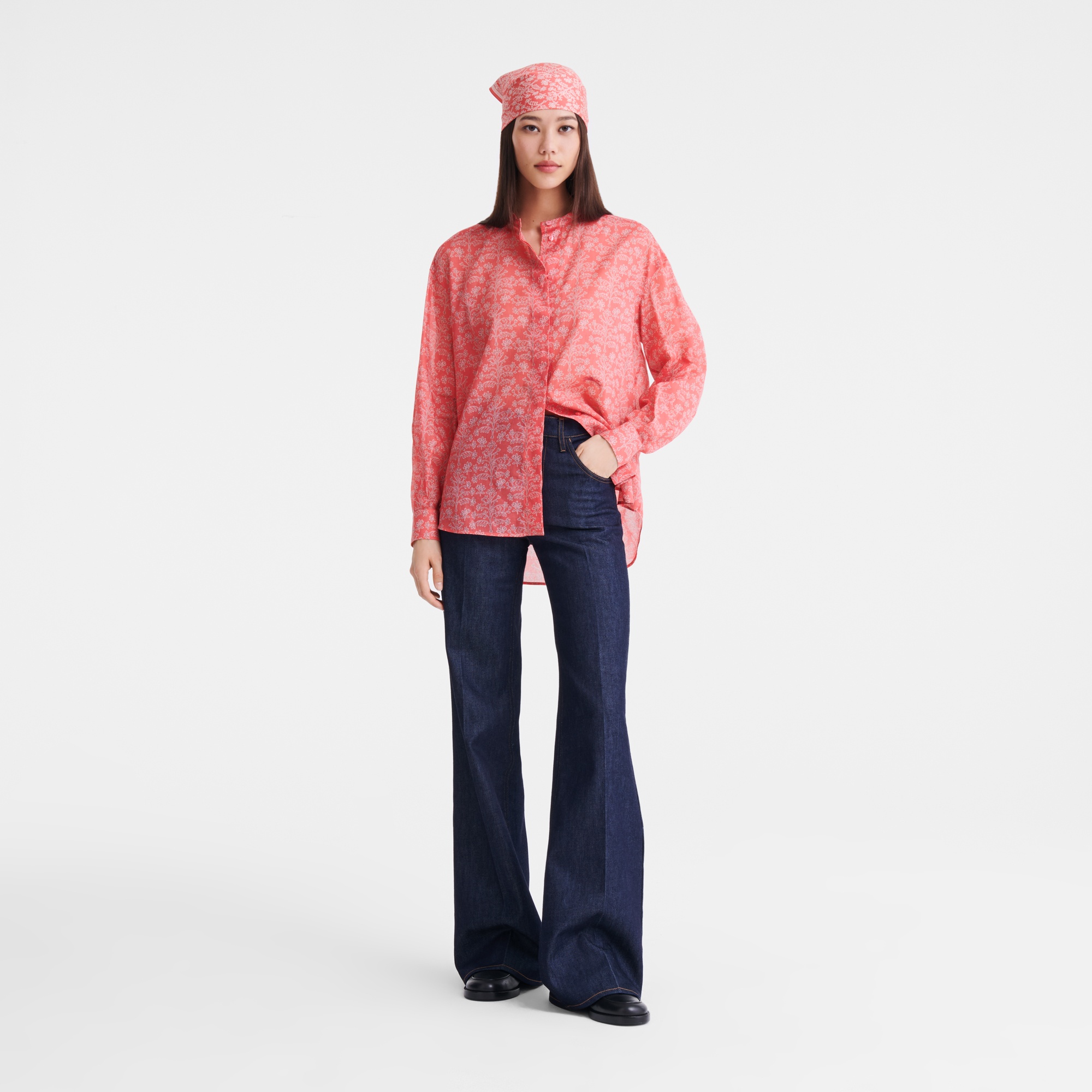 Shirt Tomato - Printed veil - 2