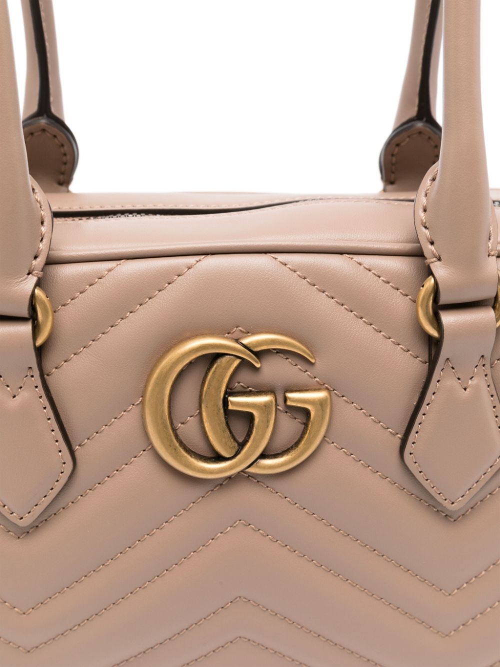 Gg marmont leather shoulder bag - 2