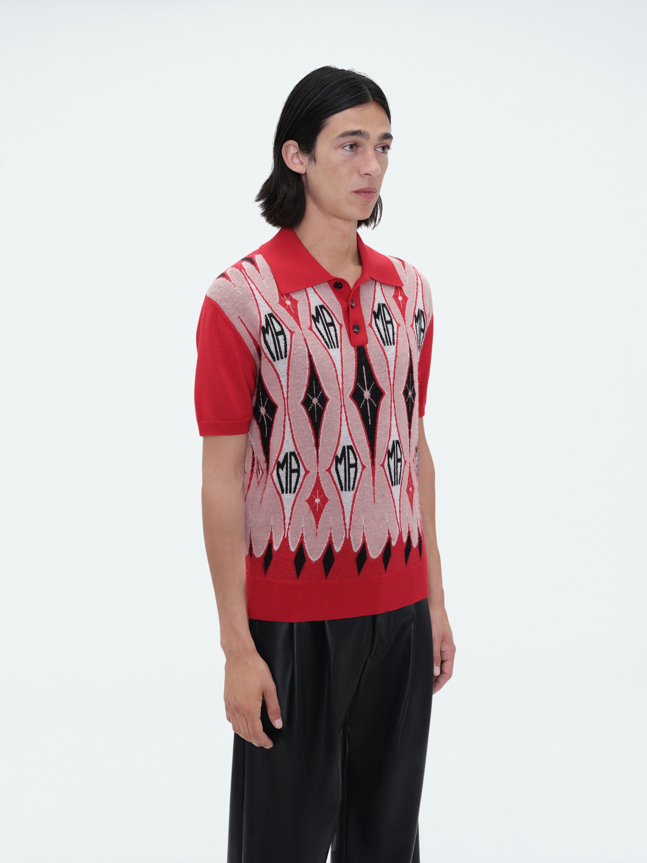 ARGYLE JACQUARD POLO - 3