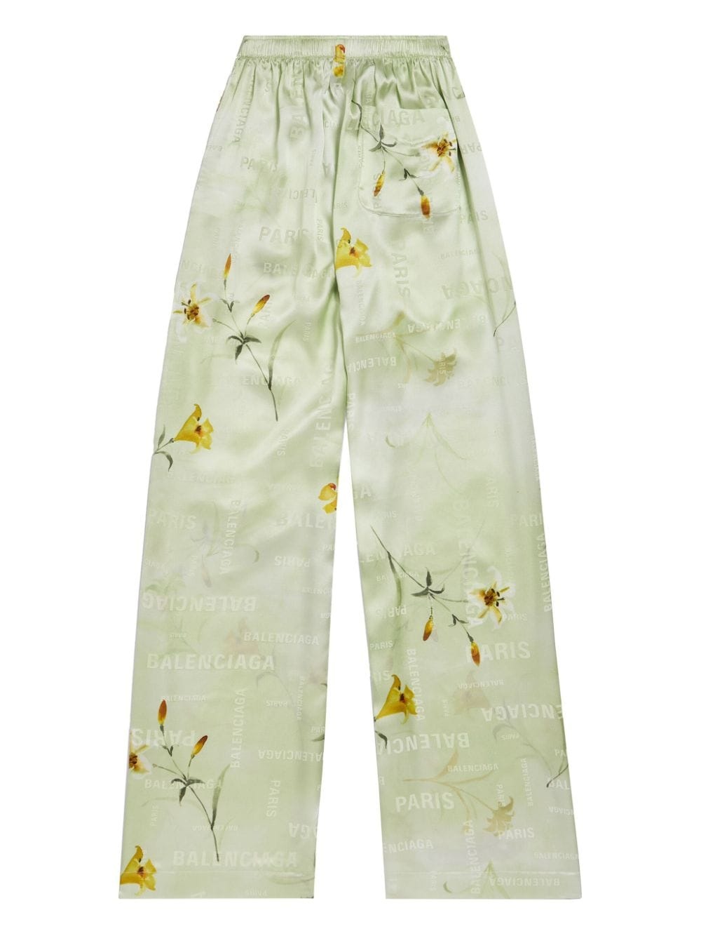 floral-print silk trousers - 6