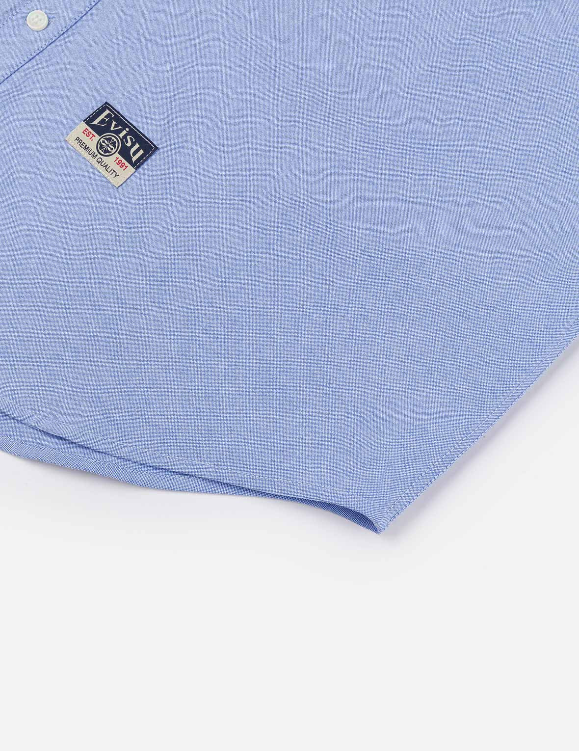 Logo Sashiko and Seagull Print Relax Fit Long-sleeve Shirt - 14