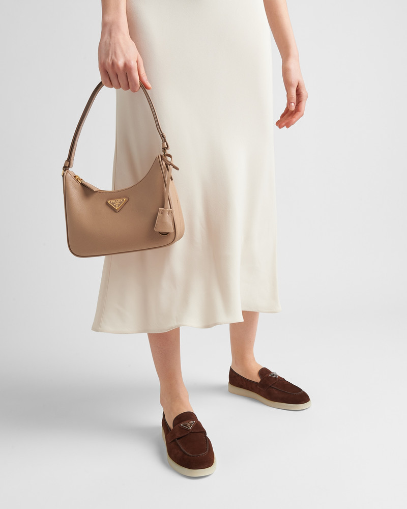 Prada Suede leather loafers outlook