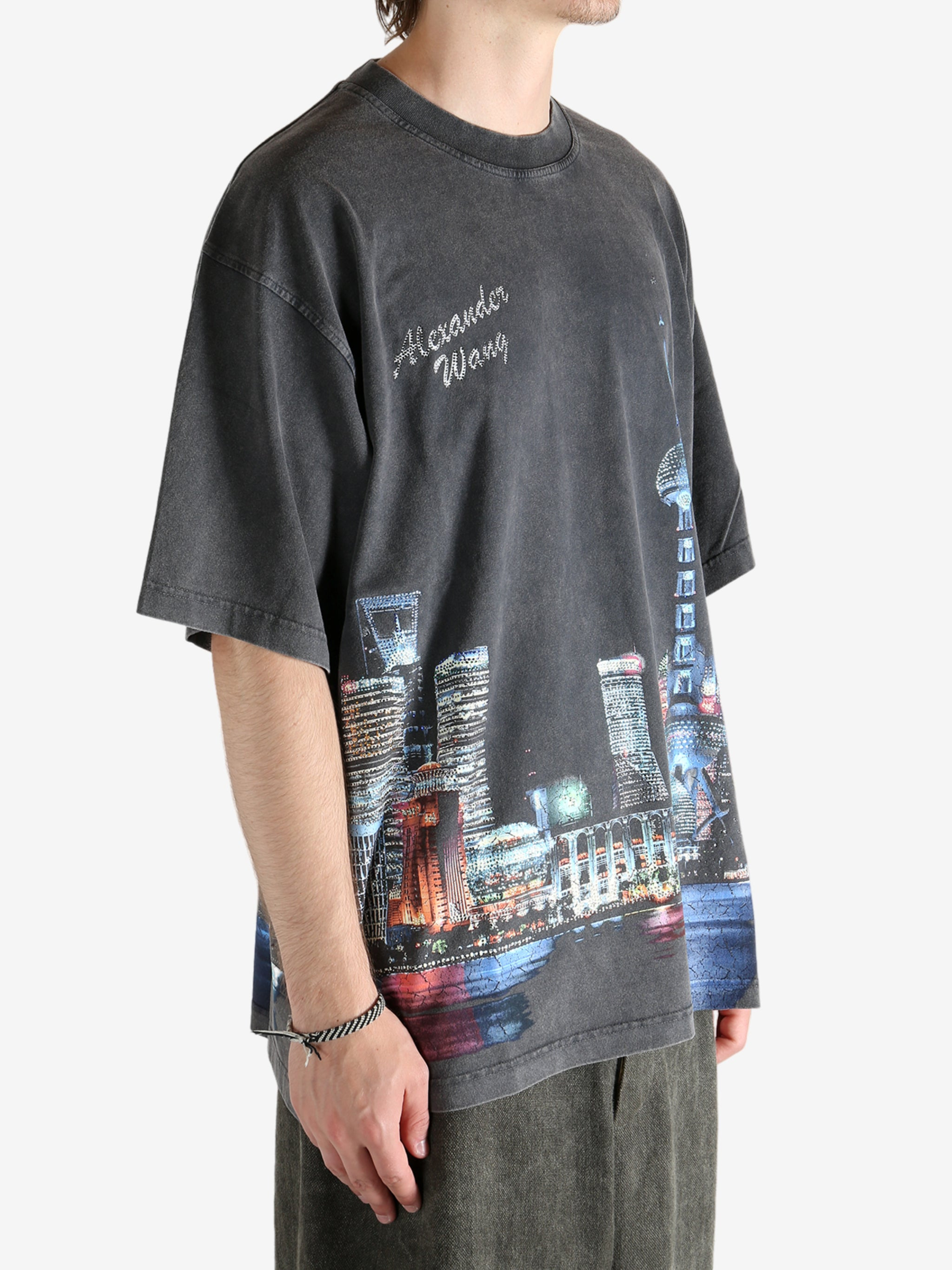 ALEXANDER WANG - Unisex Allover Hotfix Graphic Short Sleeve T-Shirt - 2