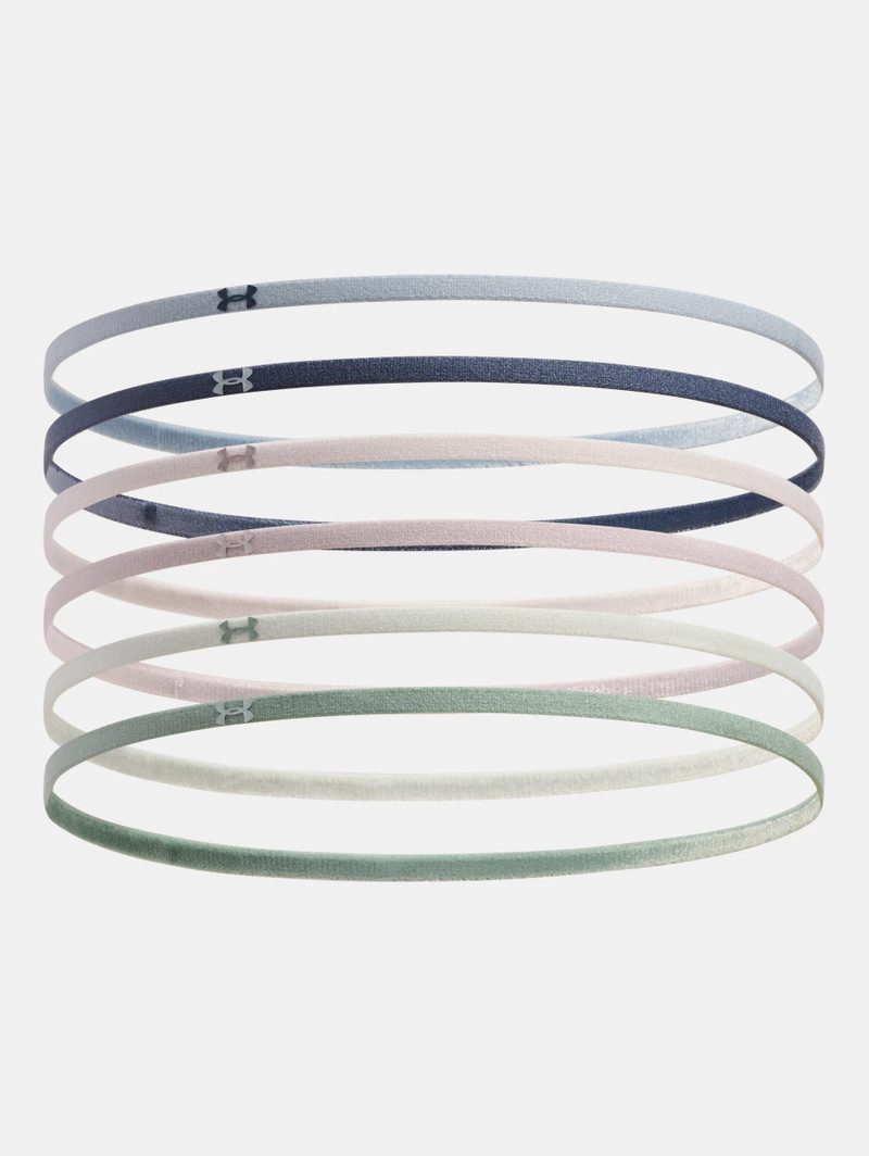 Women's UA Mini Elastic 6-Pack Headbands 1