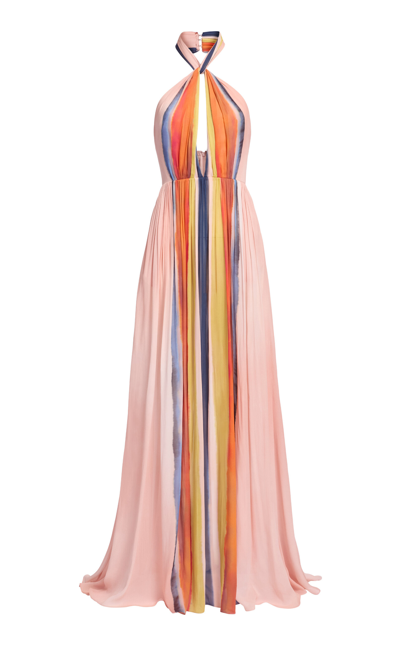 Printed Chiffon Long Dress multi - 1