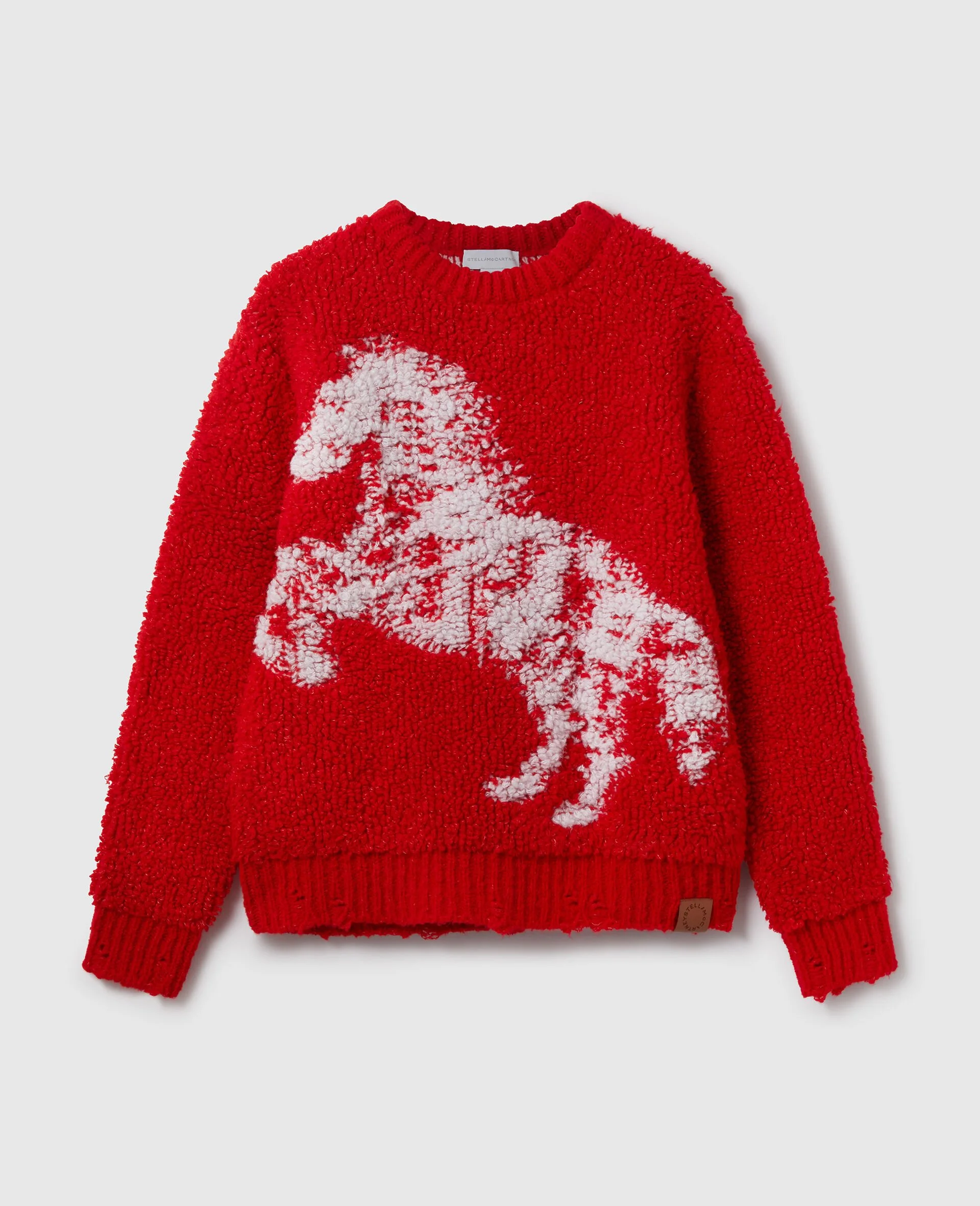 Airbrushed Horse Graphic Crewneck Jumper - 1