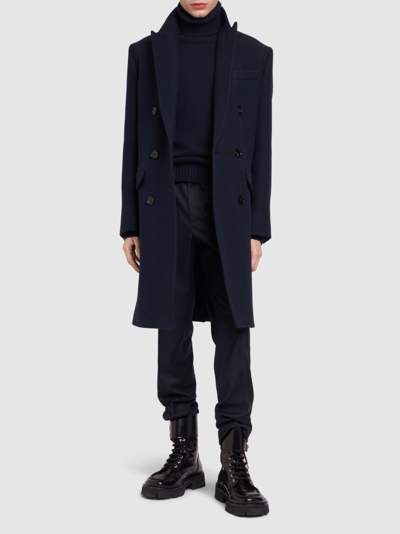 Double breasted wool coat - 2