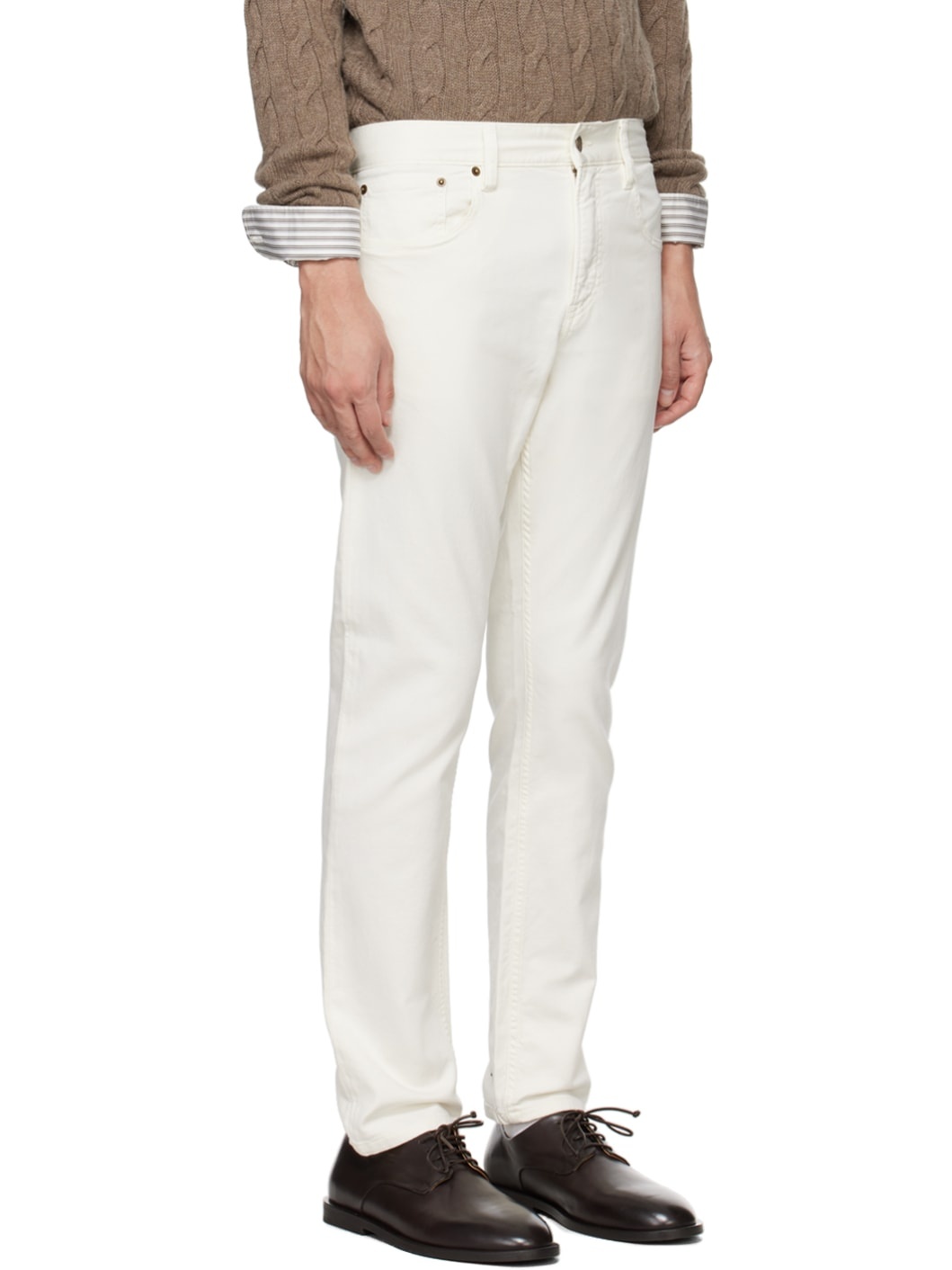 Off-White Slim-Fit Trousers - 2