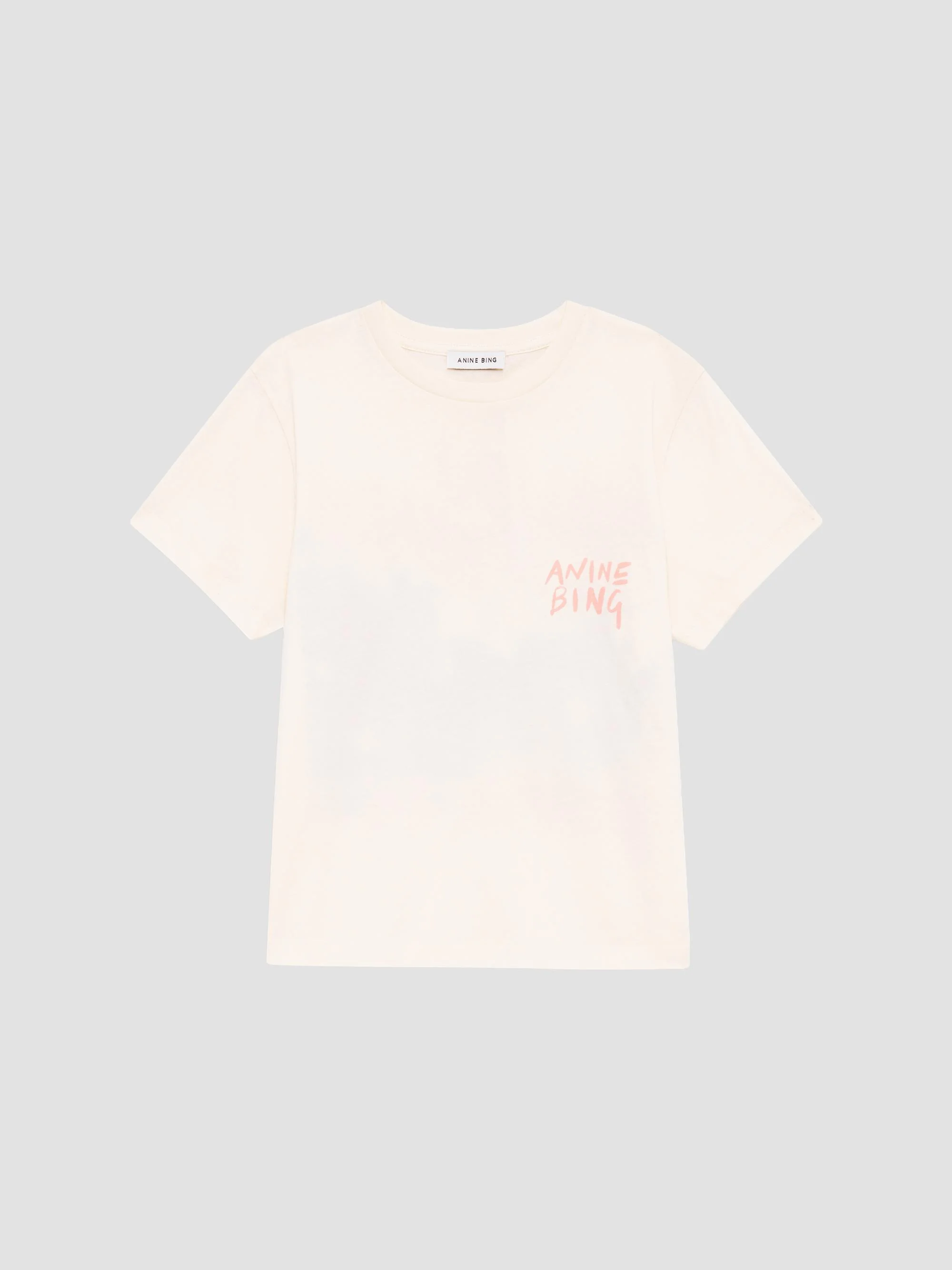 Women's Shelley Logo Cotton T-Shirt - Ecru - 1