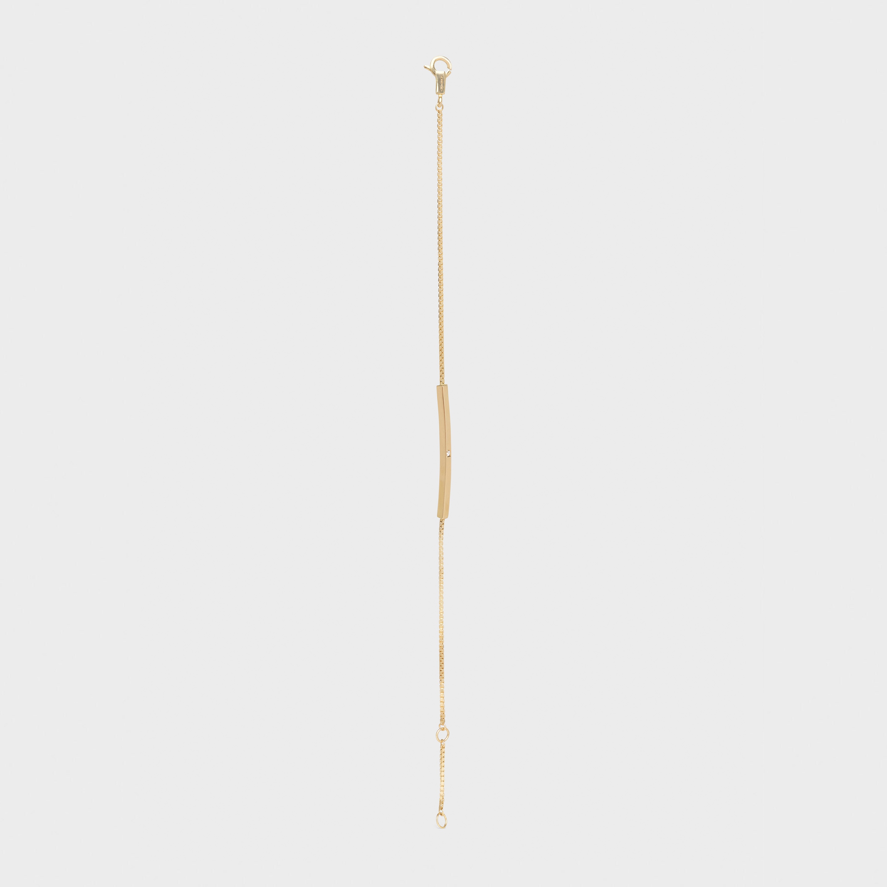 Celine Sentimental Straight Bracelet in Yellow Gold and Diamond - 3