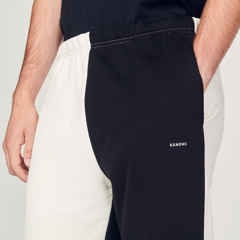 Two-tone organic cotton jogging bottoms 3