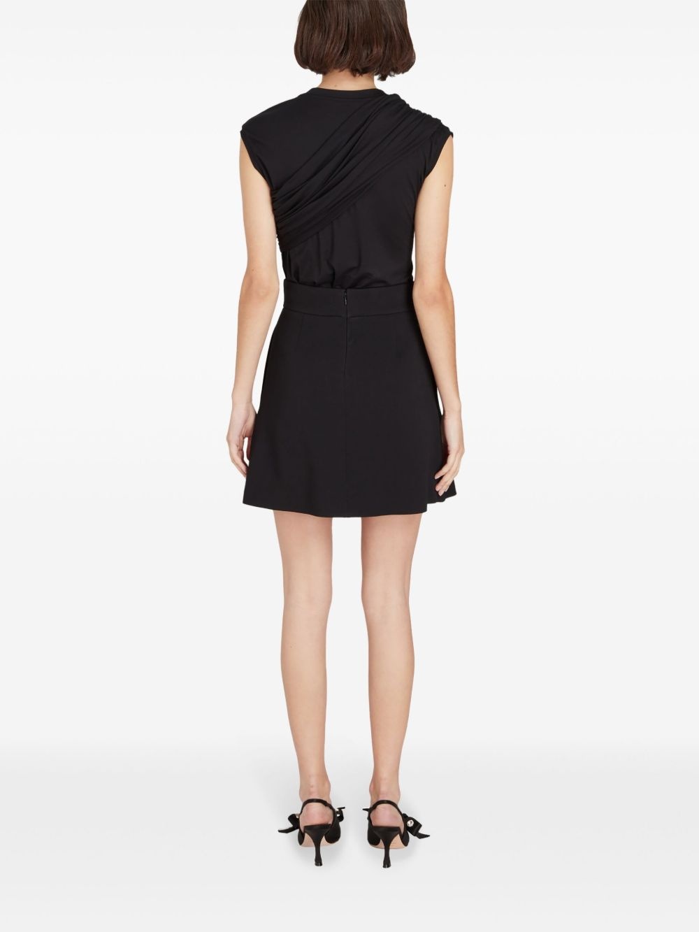decorative-button A-line mini skirt - 4