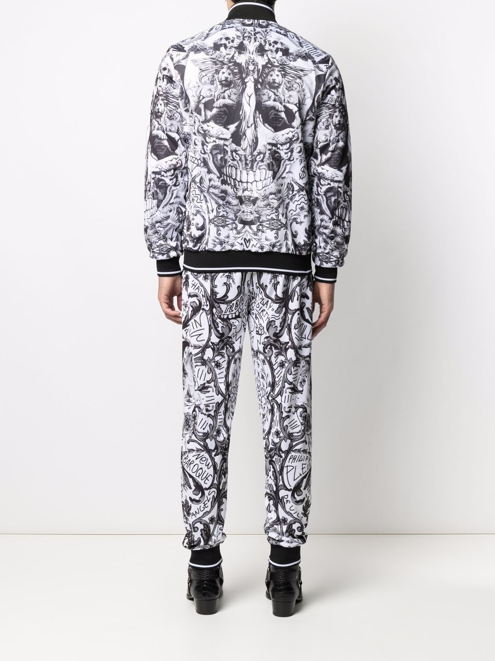 baroque-print tracksuit set - 4