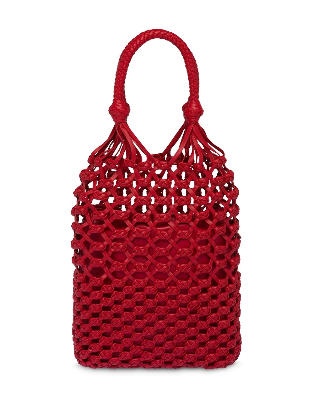 Macramé branded handbag - 3