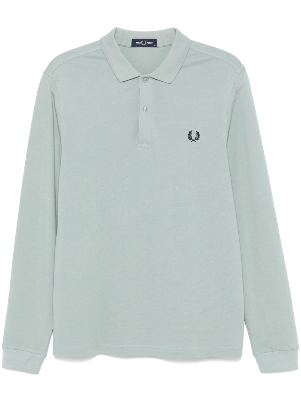 logo-embroidered polo shirt - 1