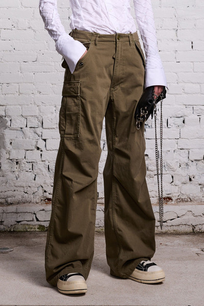 R13 WIDE LEG CARGO - OLIVE outlook
