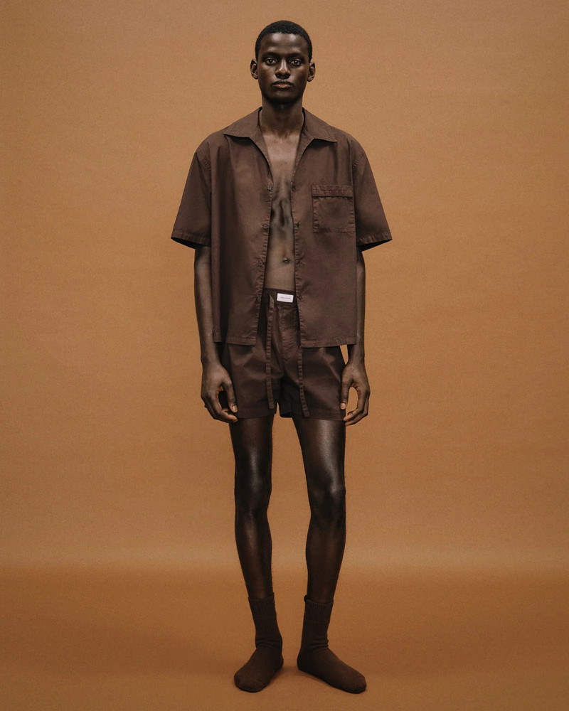 entire studios SS PAJAMA SHIRT BRUNETTE outlook