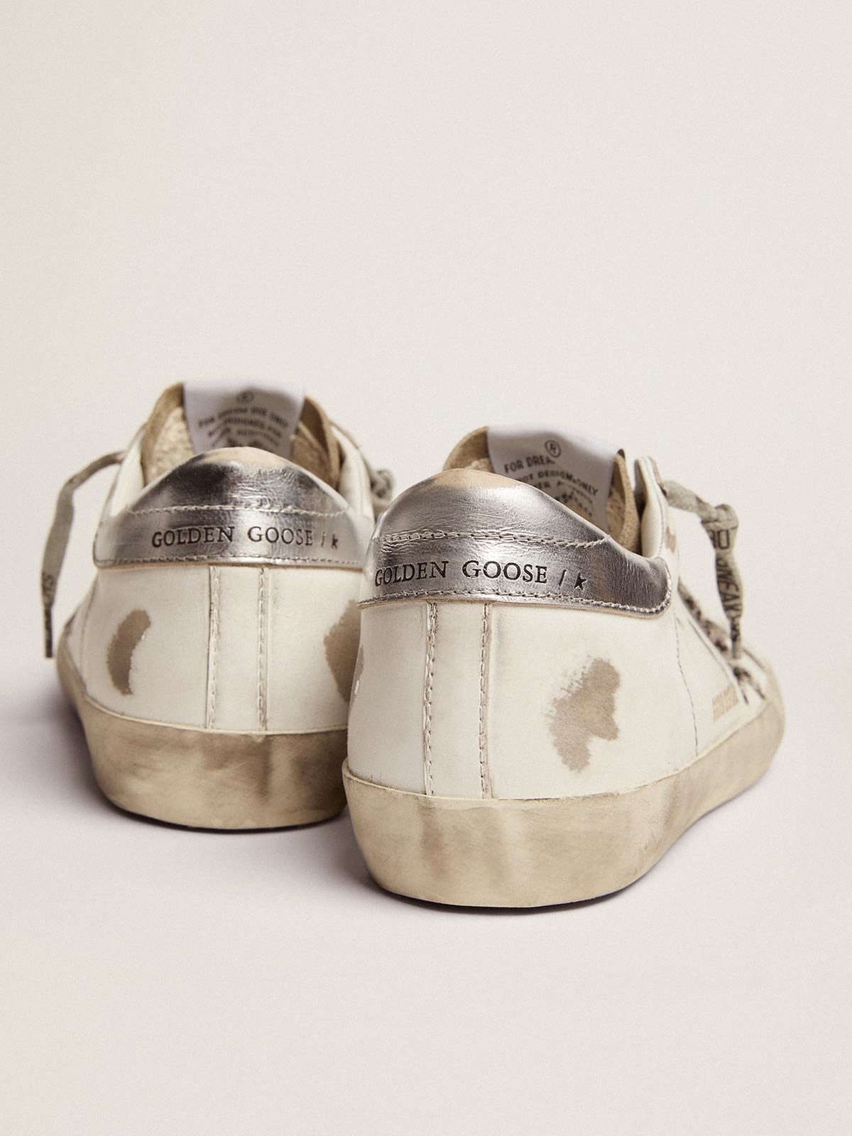 Golden Goose Super-Star sneakers with zebra-print pony skin
