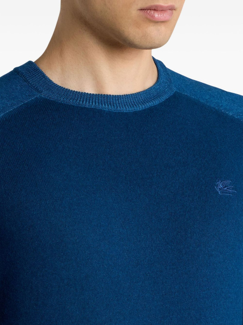 Pegaso-logo wool sweater 4