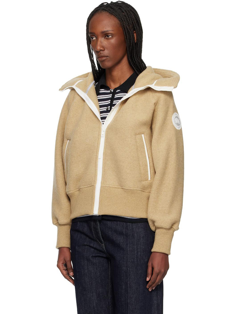 Canada Goose Beige 'White Label' Chilliwack Bomber Jacket outlook