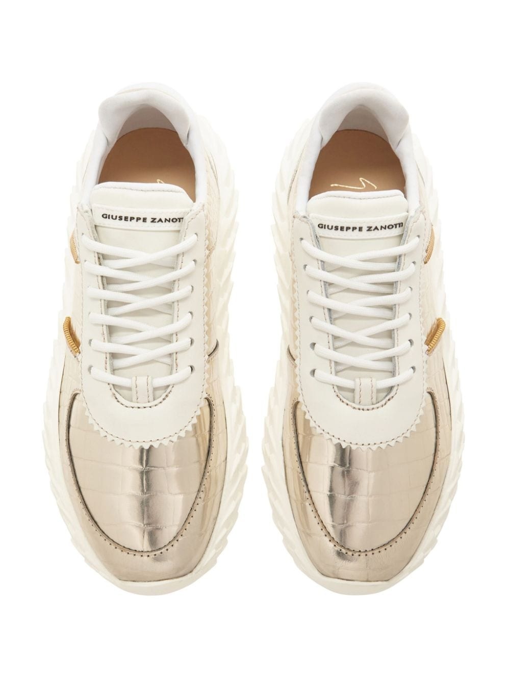 Urchin crocodile-embossed sneakers - 4