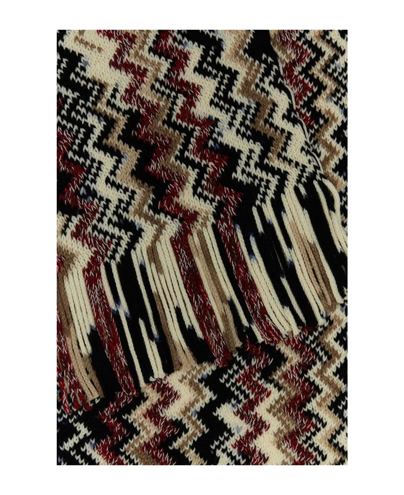 Embroidered Wool Scarf - 2